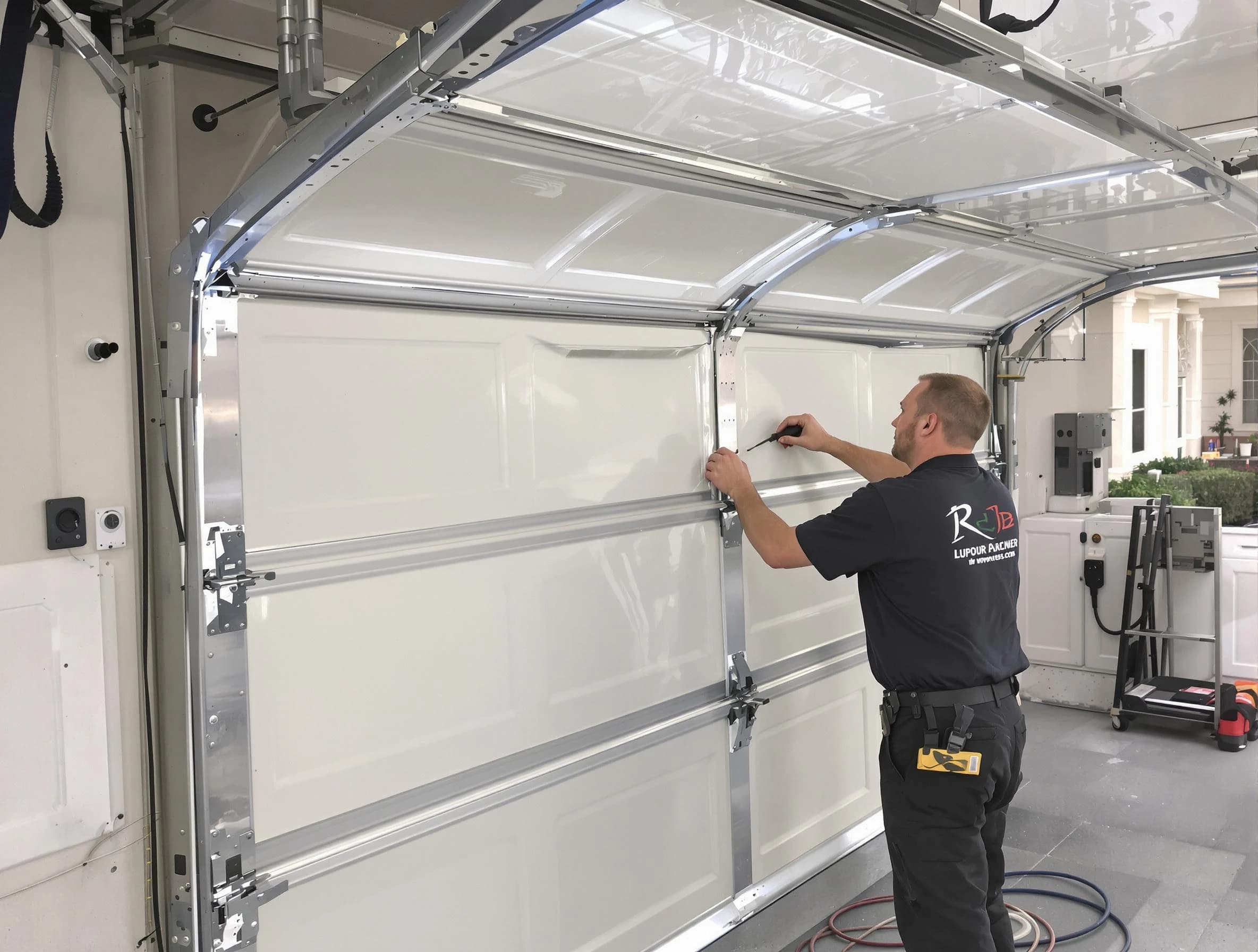 Lodi Garage Door Repair professional performing panel repair in Lodi