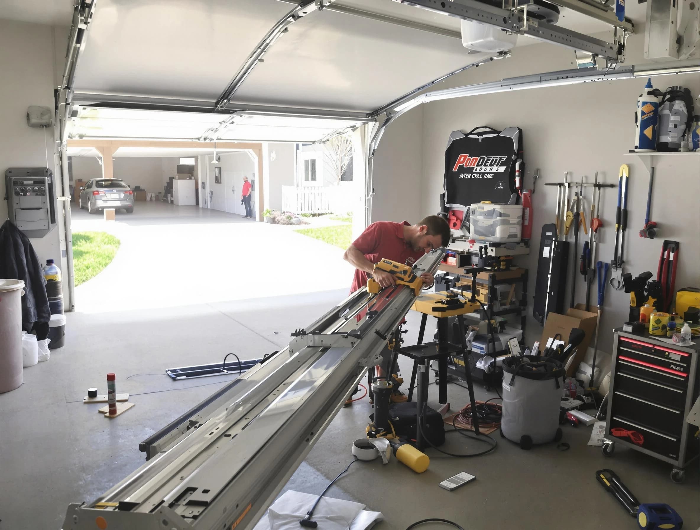 Lodi Garage Door Repair expert performing track repair in Lodi