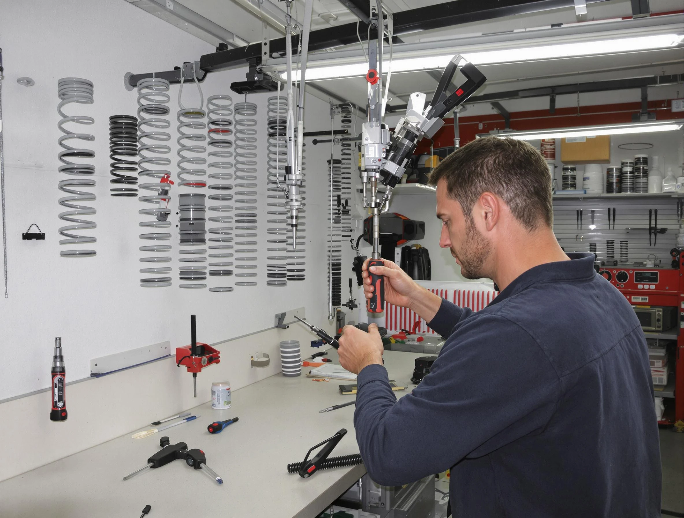 Lodi Garage Door Repair safety certified technician performing precision spring replacement in Lodi